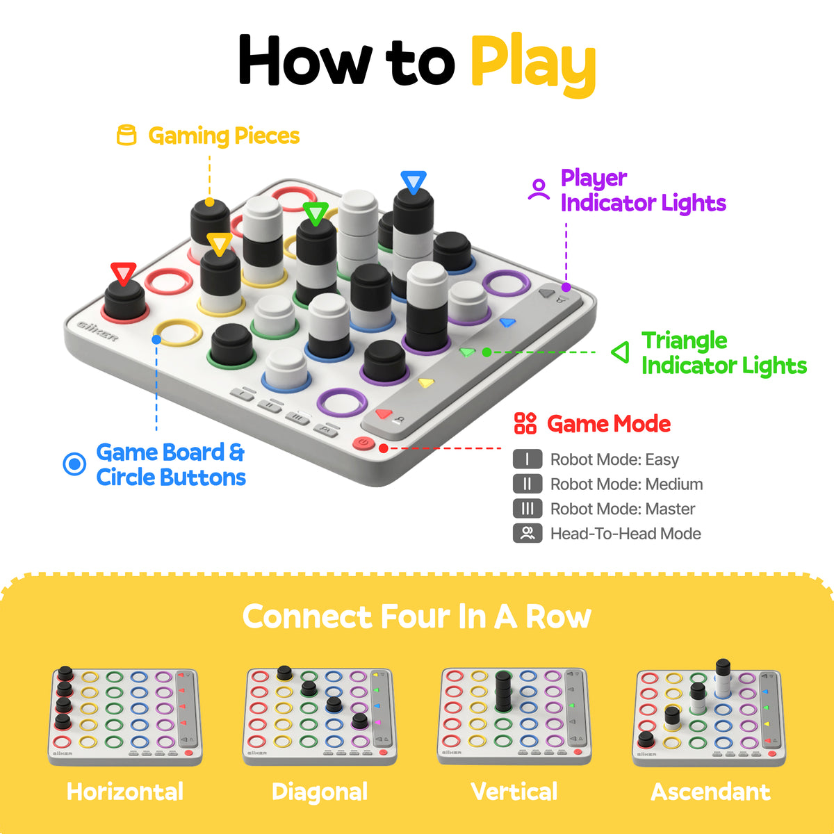 Giiker Card Pattern GiiKER Smart Four Board Games